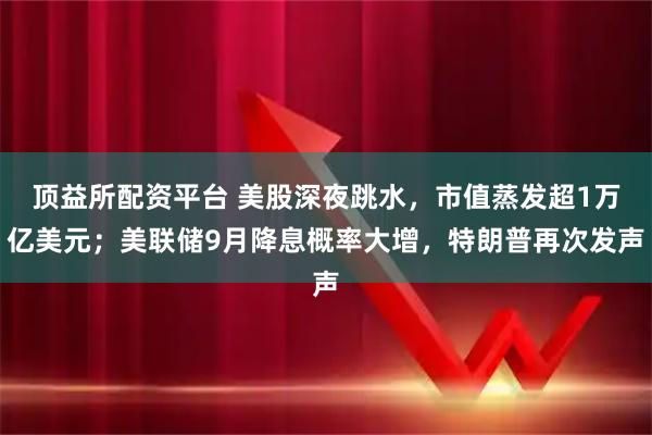 顶益所配资平台 美股深夜跳水，市值蒸发超1万亿美元；美联储9月降息概率大增，特朗普再次发声