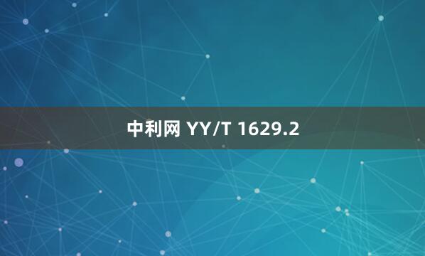 中利网 YY/T 1629.2